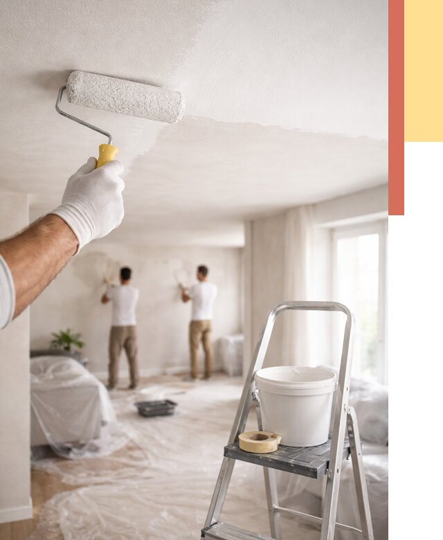 Покраска потолка акриловой краской в Вольске от 2532 руб. | ОТДЕЛОЧНИК-Вль