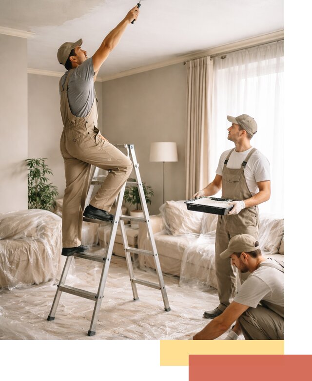 Покраска потолков акриловой краской в Вольске качественно и быстро