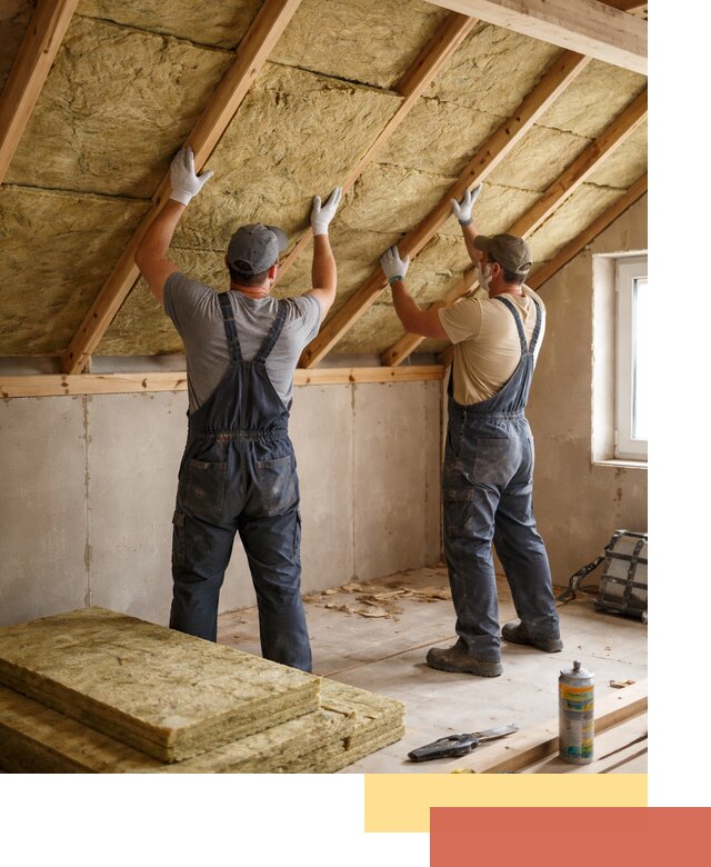 Утепление потолка минеральной ватой в Вольске